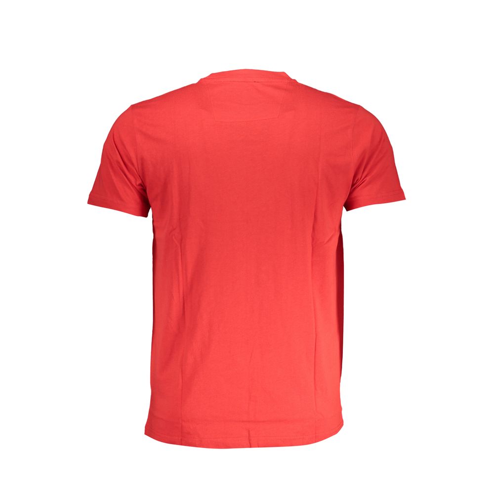Cavalli Class Red Cotton T-Shirt for Elevated Style