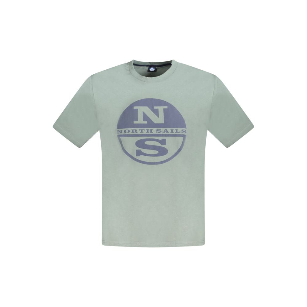 North Sails Green Cotton T-Shirt for Sophisticated Style