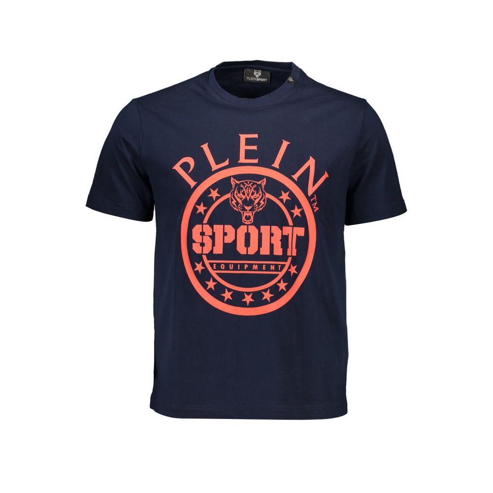 Plein Sport Blue Cotton T-Shirt for Luxe Style