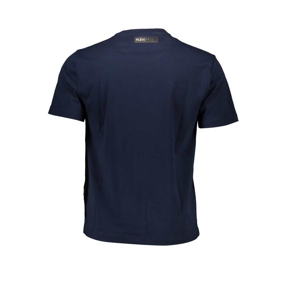 Plein Sport Blue Cotton T-Shirt for Luxe Style