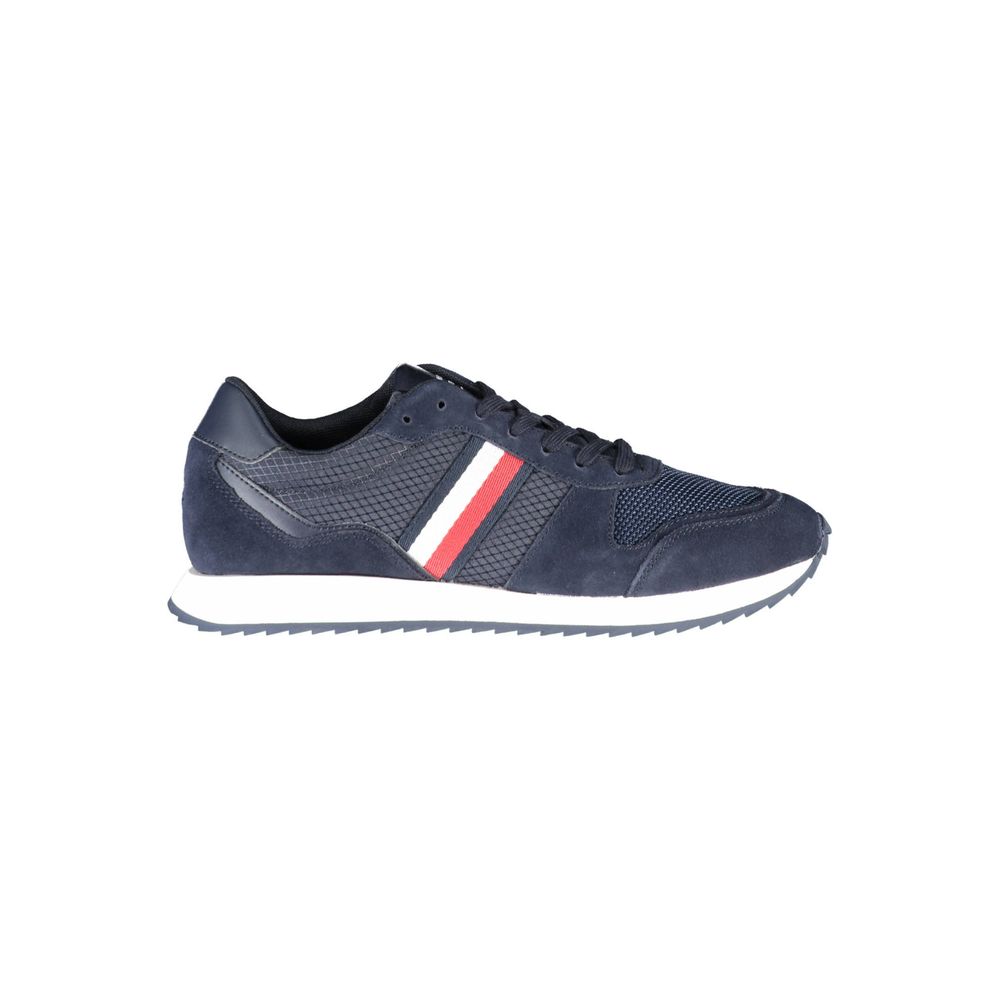 Tommy Hilfiger Blue Eco-Friendly Canvas Sneaker Elegance