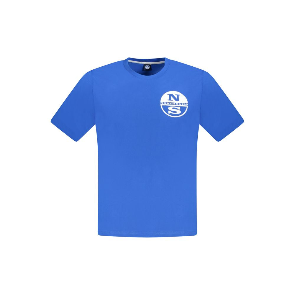 North Sails Blue Cotton T-Shirt for Effortless Style