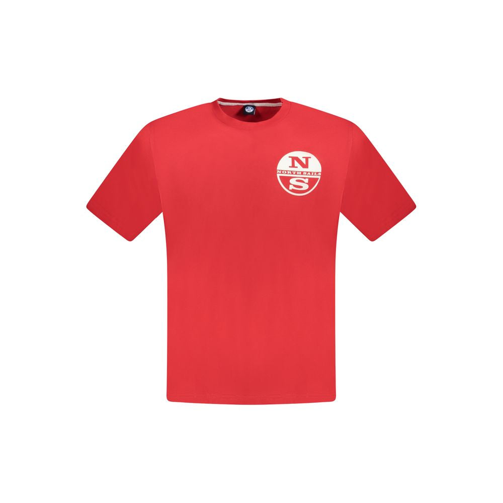 North Sails Red Cotton T-Shirt for Elevated Casual Style