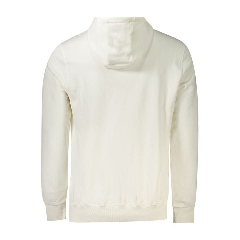 North Sails White Cotton Hooded Sweater for Sophisticated Style