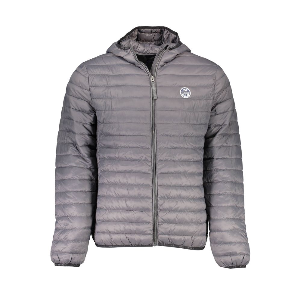 North Sails Gray Cotton Jacket for Elevated Outdoor Style