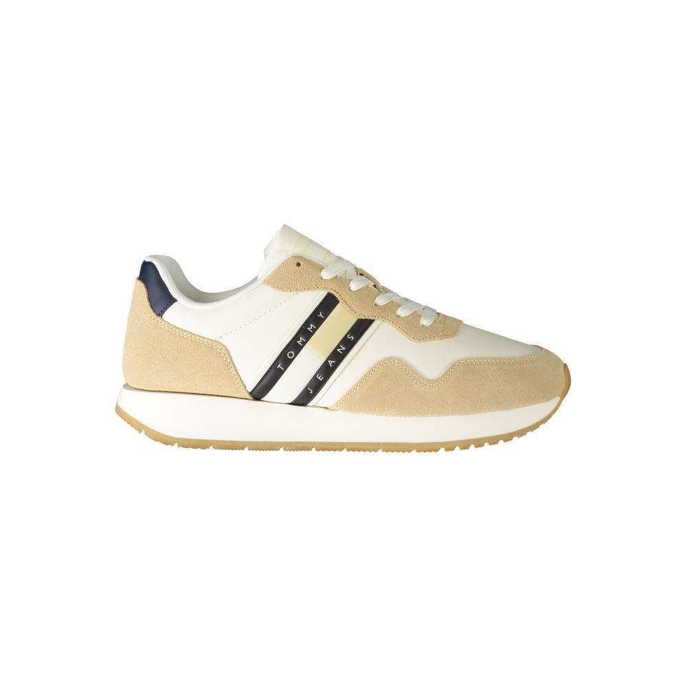 Tommy Hilfiger Beige Leather Sneaker