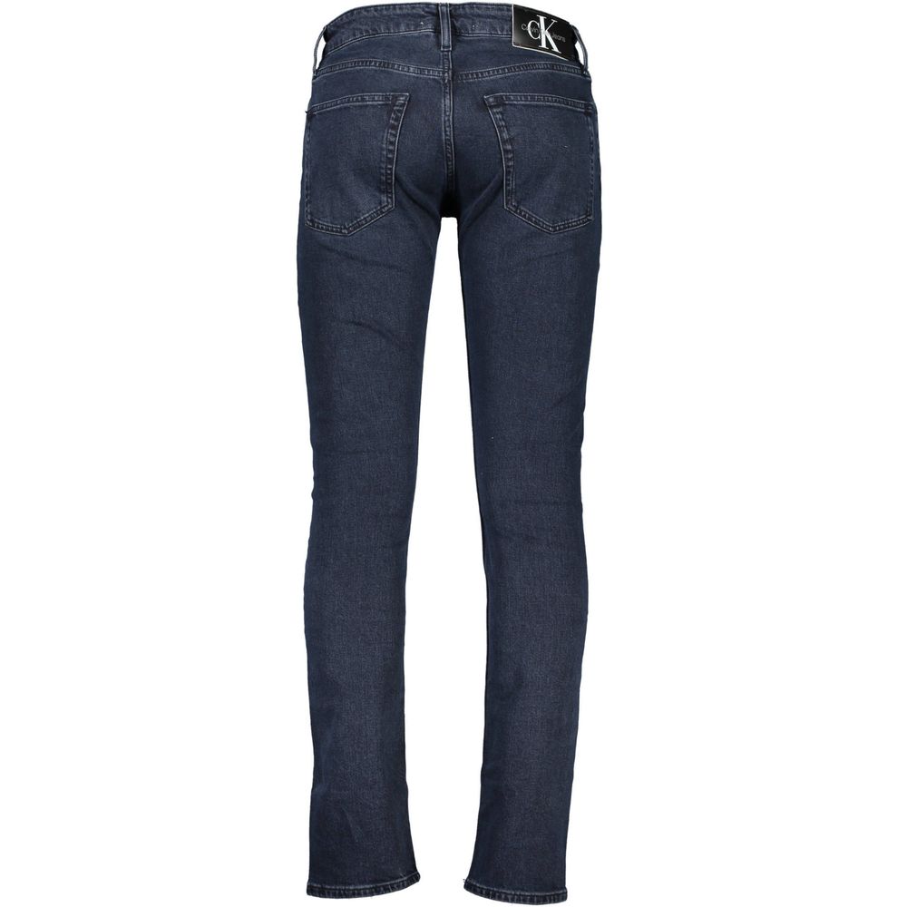 Calvin Klein Blue Denim Jeans with Signature Contrast Detail