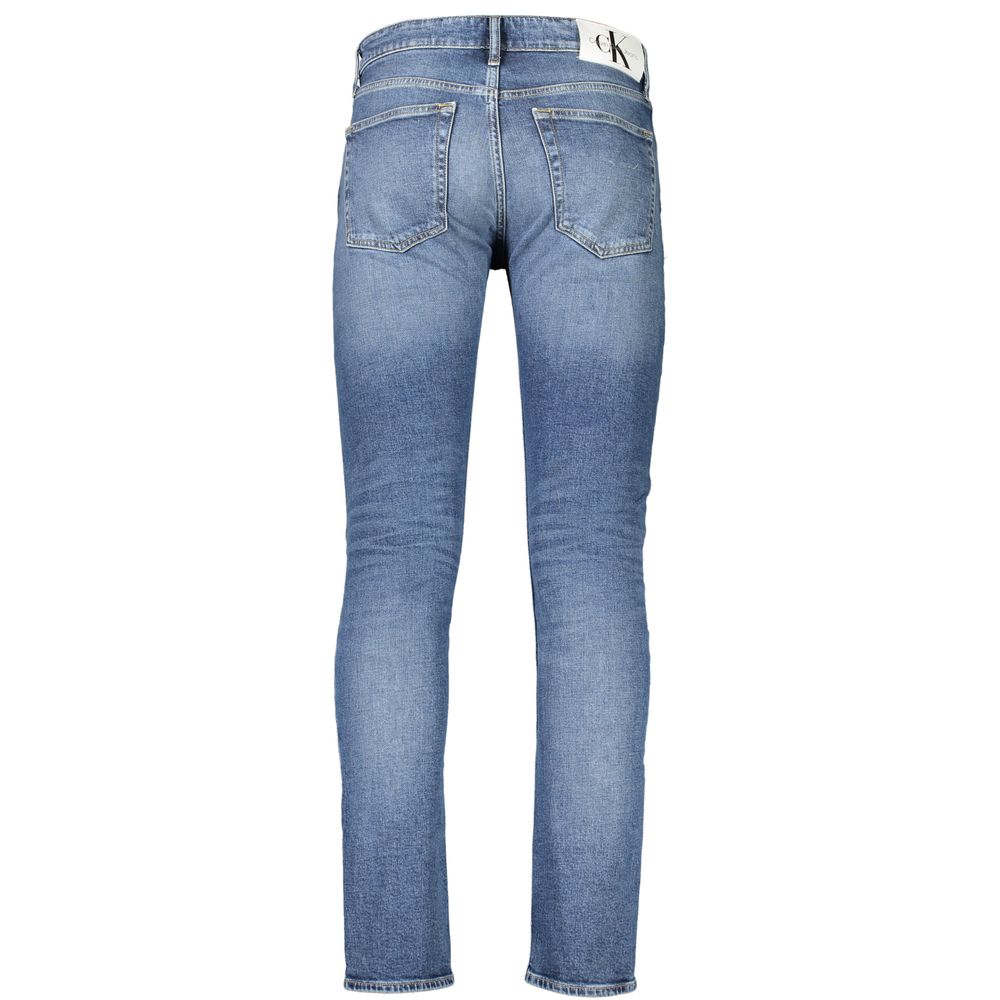 Calvin Klein Blue Cotton Slim Taper Jeans & Pant