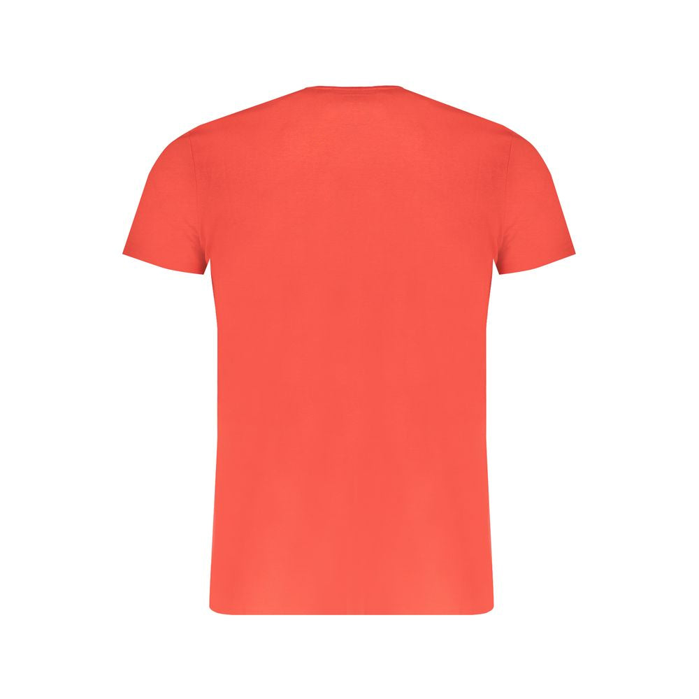 Trussardi Red Cotton T-Shirt Short Sleeve Crew Neck