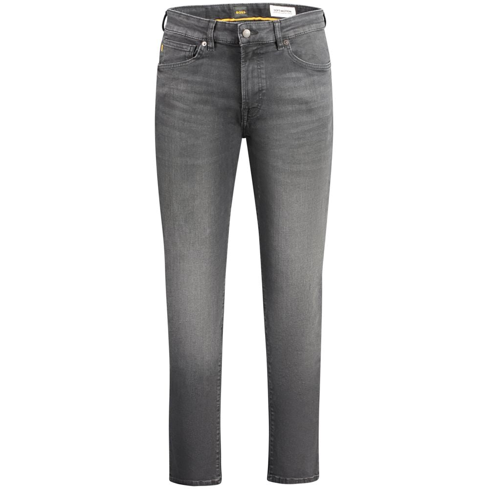 Hugo Boss Black Cotton Slim Fit Jeans