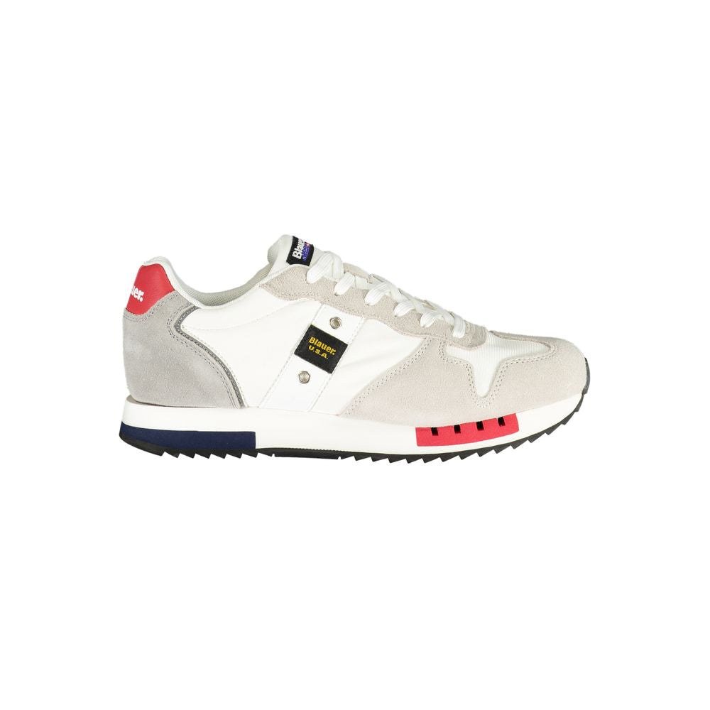 Blauer White Leather Sneaker