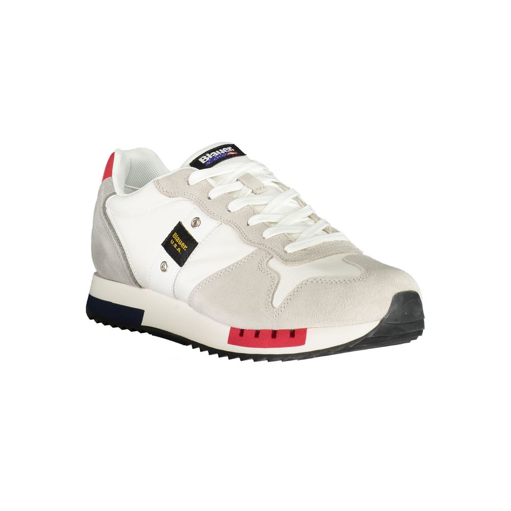 Blauer White Leather Sneaker