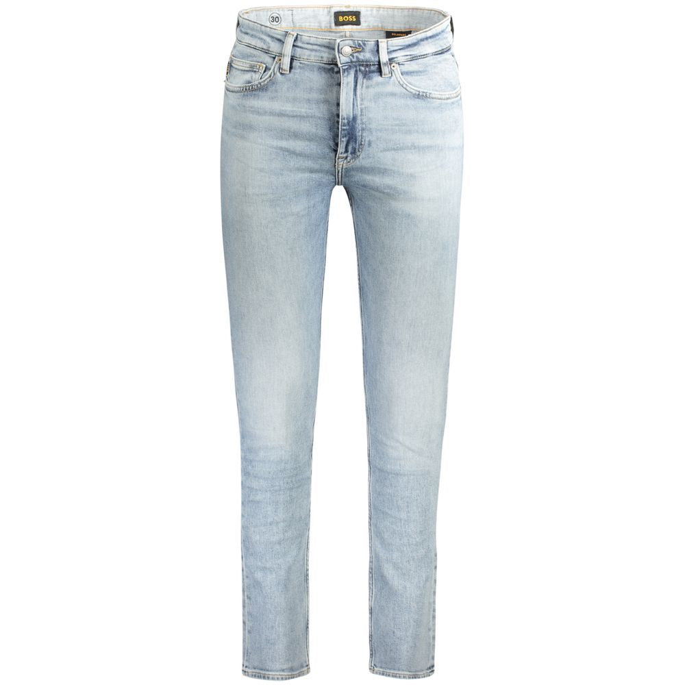 Hugo Boss Light Blue Cotton Jeans & Pant