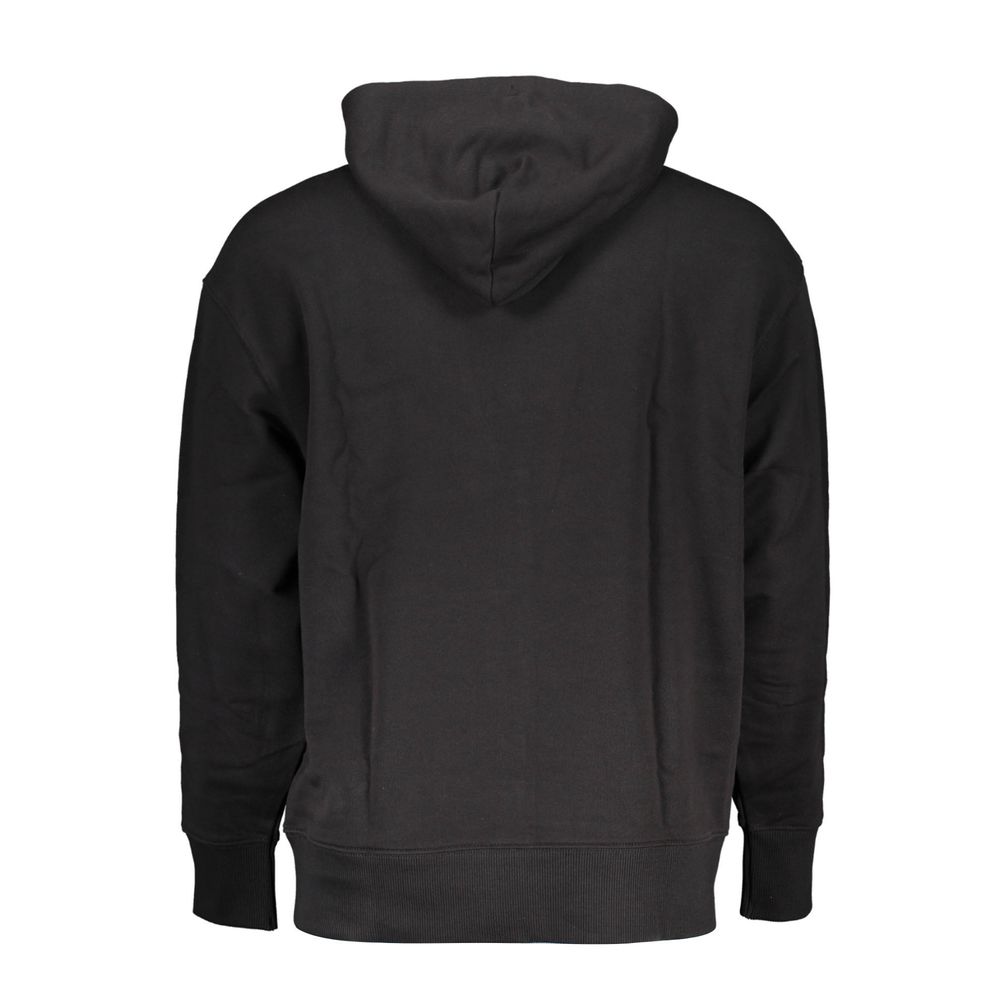 Tommy Hilfiger Black Cotton Hooded Sweatshirt