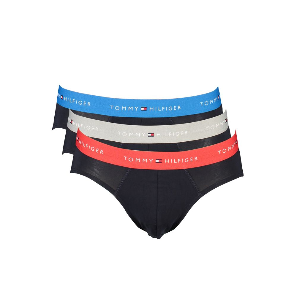Tommy Hilfiger Black Cotton Underwear Tri-Pack