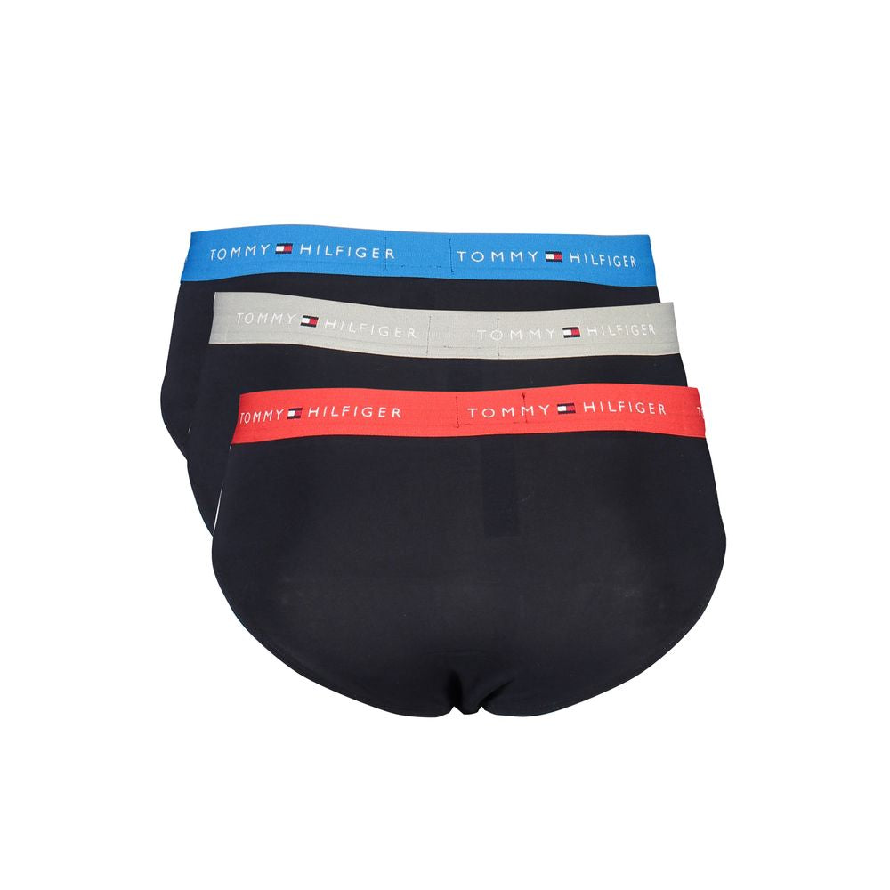Tommy Hilfiger Black Cotton Underwear Tri-Pack
