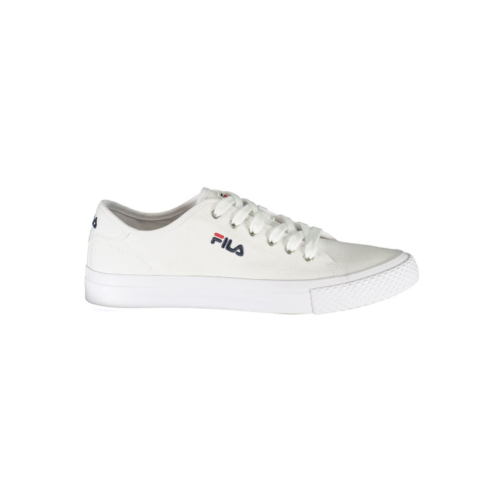 Fila White Leather Lace-up Sports Sneakers