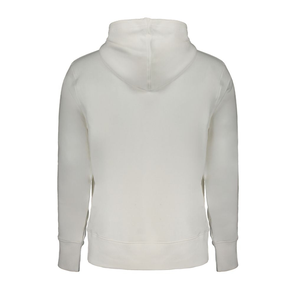 Calvin Klein White Cotton Hoodie Sweatshirt