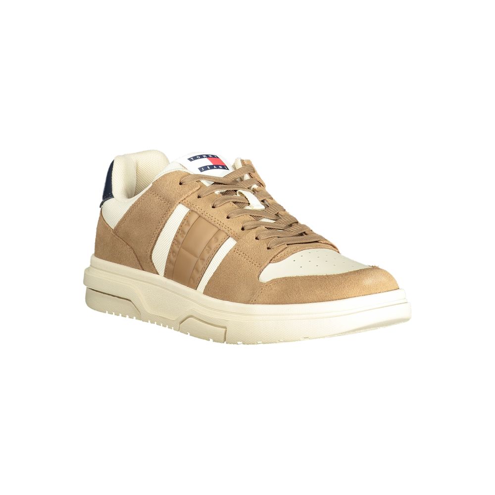 Tommy Hilfiger Beige Leather Sneaker
