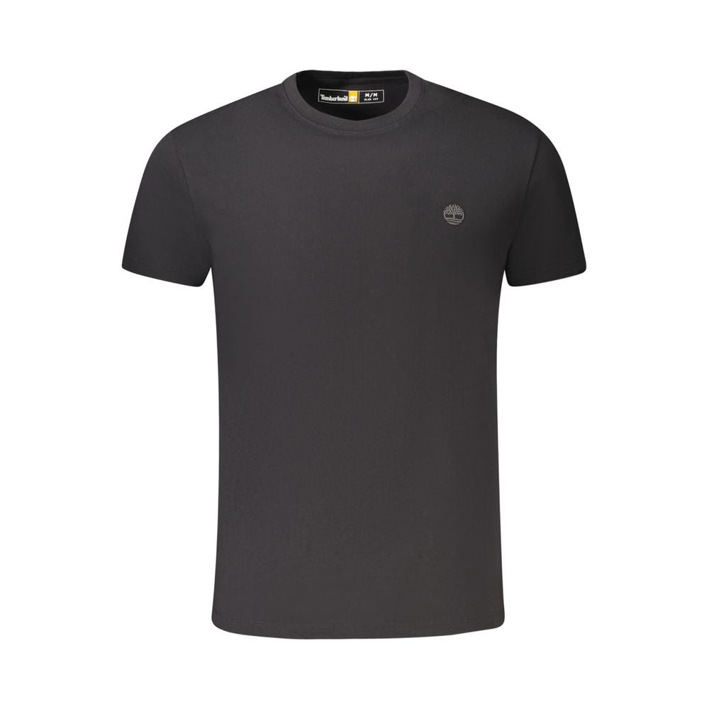 Timberland Black Cotton T-Shirt Slim Fit Crew Neck