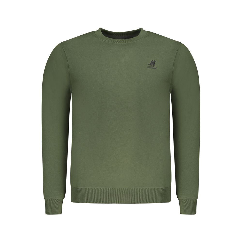 U.S. Grand Polo Green Brushed Cotton Sweater