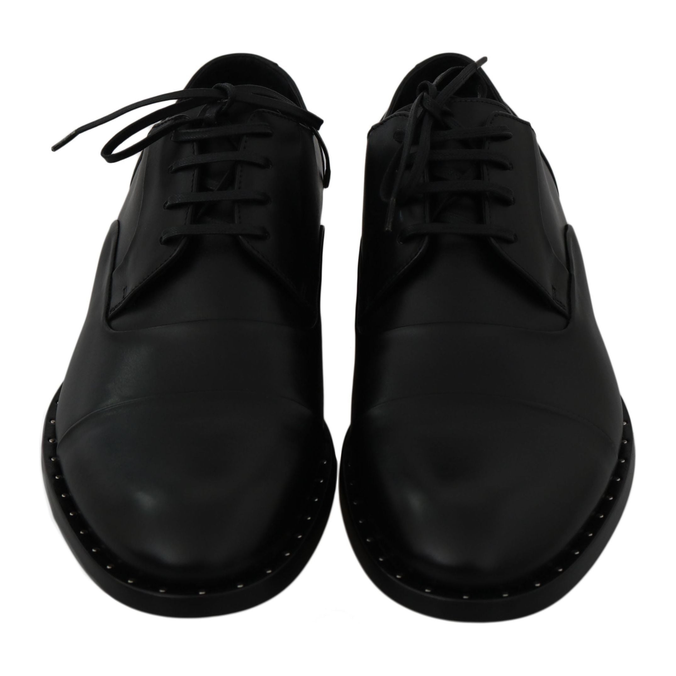 Dolce & Gabbana Sleek Black Leather Formal Dress Shoes