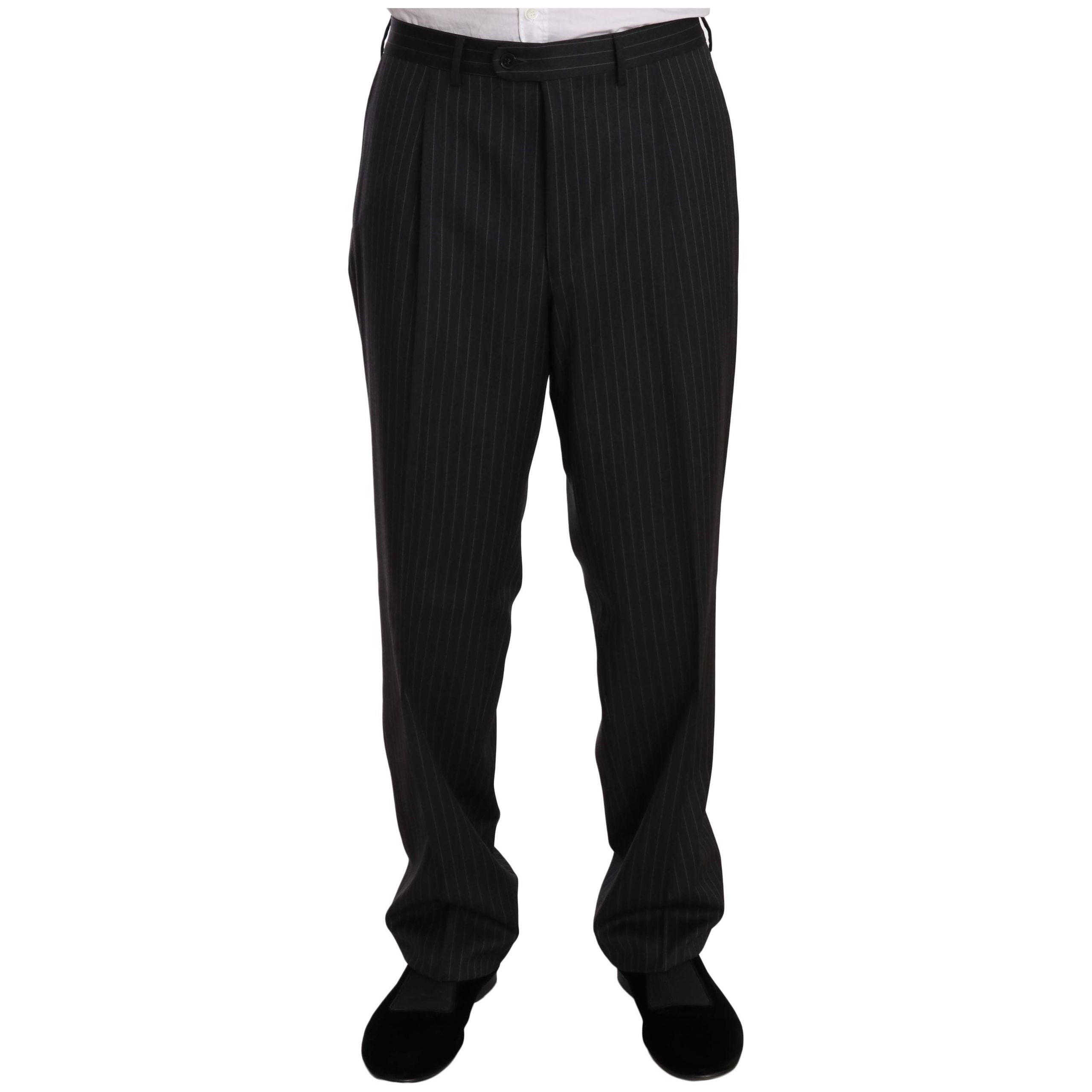 Z ZEGNA Black Wool Suit for Timeless Style