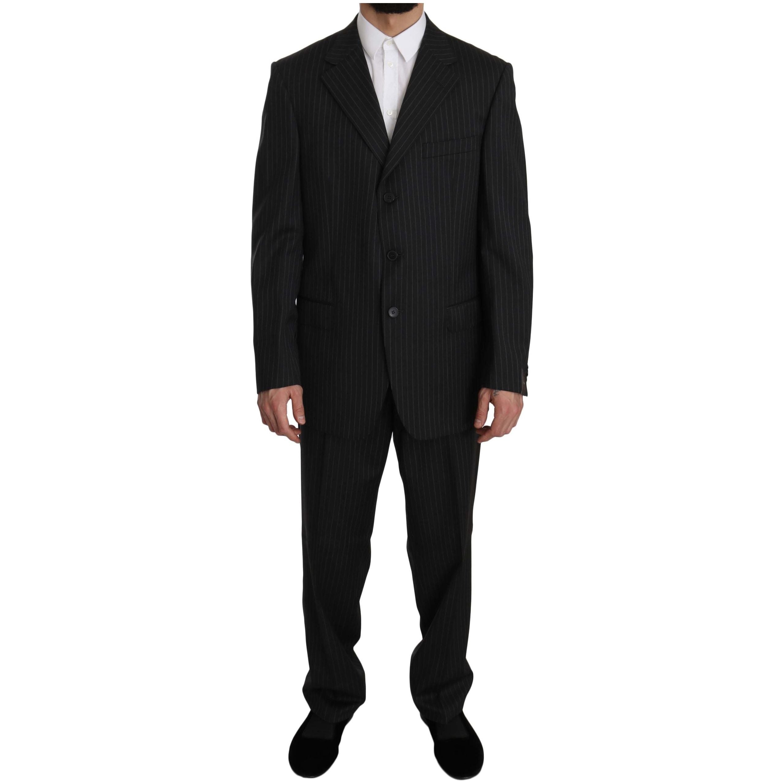 Z ZEGNA Black Wool Suit for Timeless Style