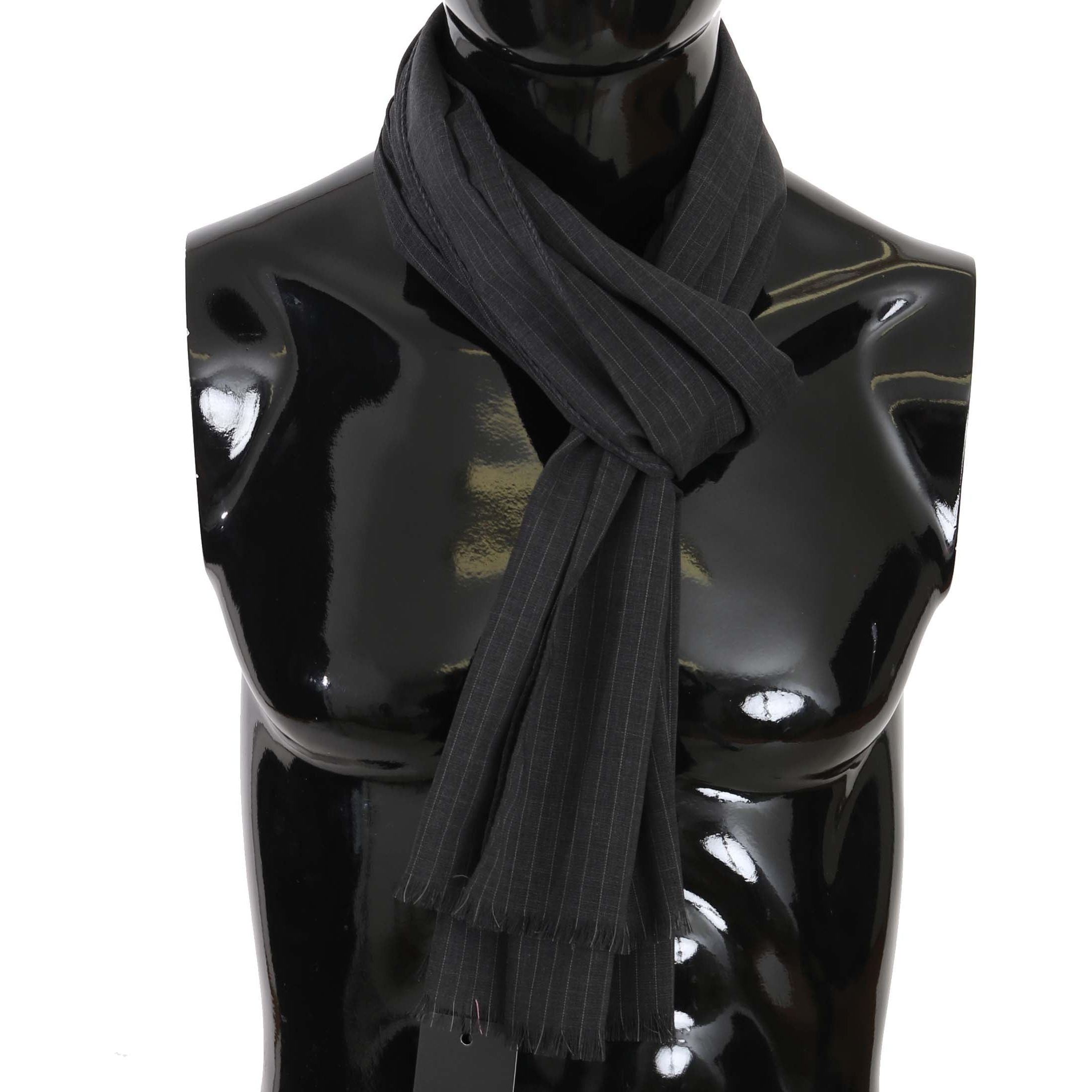 Dolce & Gabbana Gray Wool Scarf