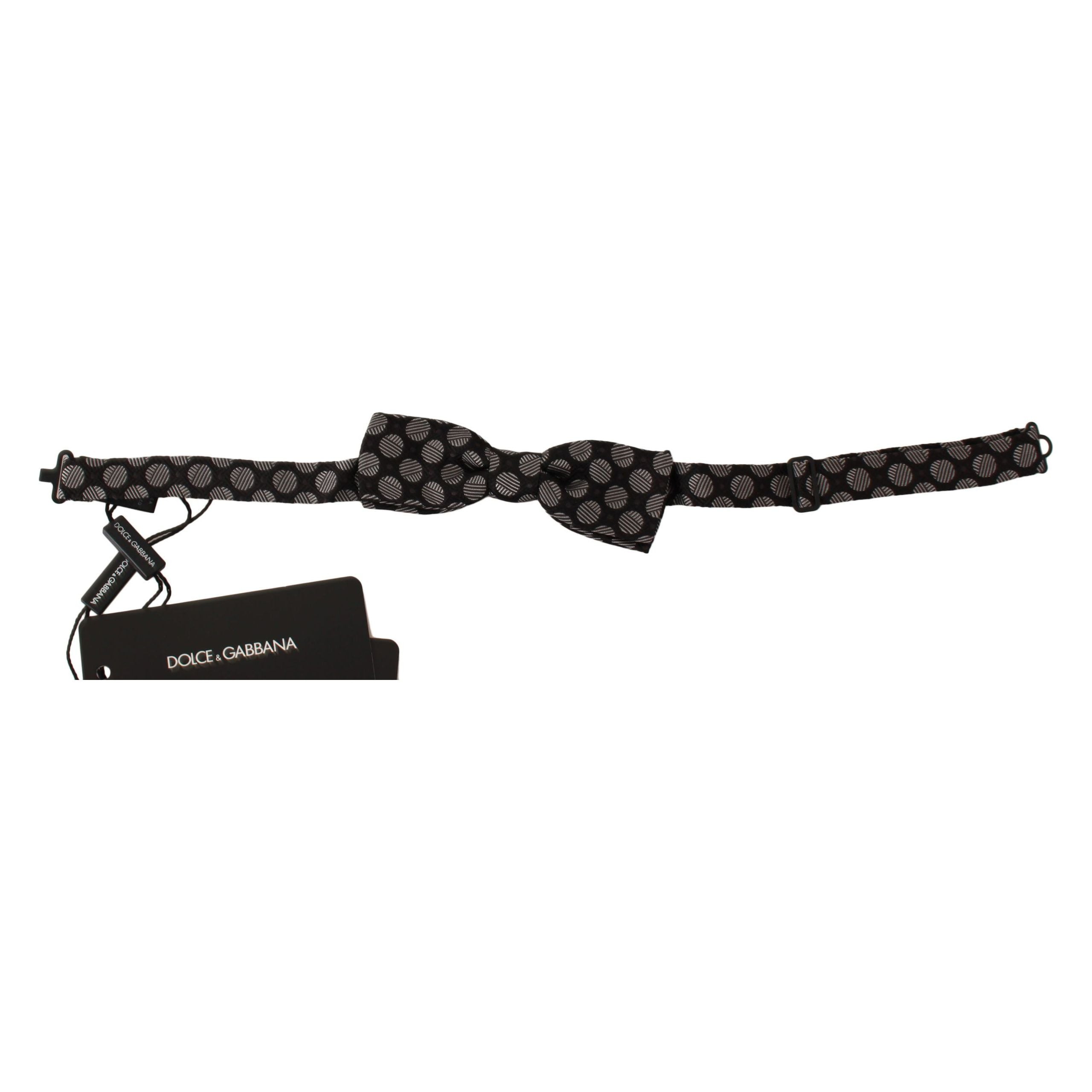 Dolce & Gabbana Black Silk Bow Tie Accessory
