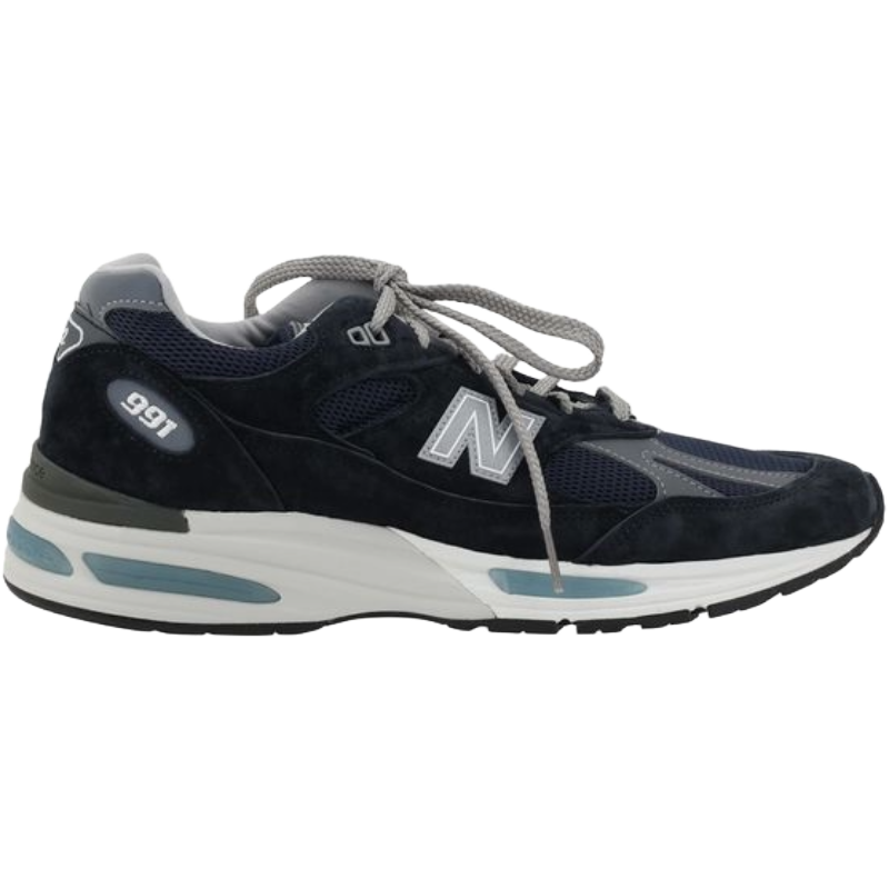 New Balance Grey Suede 991V2 Sneakers: Timeless Elegance Redefined