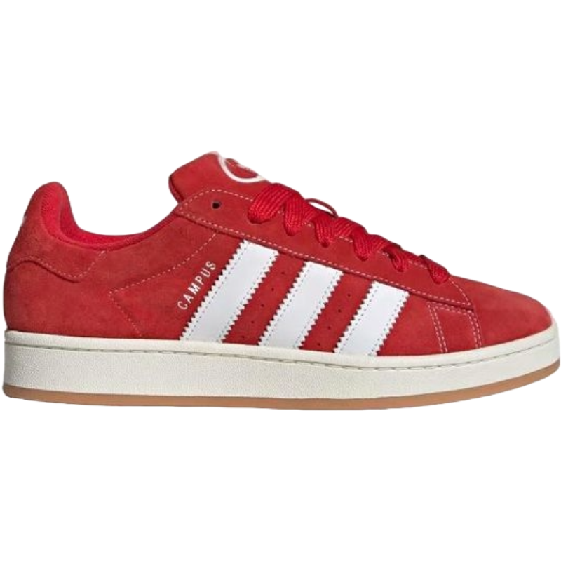 Adidas Red Suede Campus Sneakers - Bold Elegance in Footwear