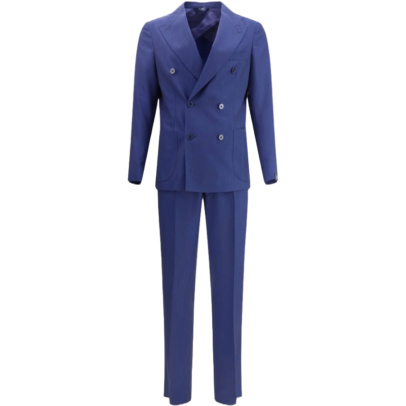 Gi Capri Navy Pure Virgin Wool Suit for Timeless Elegance