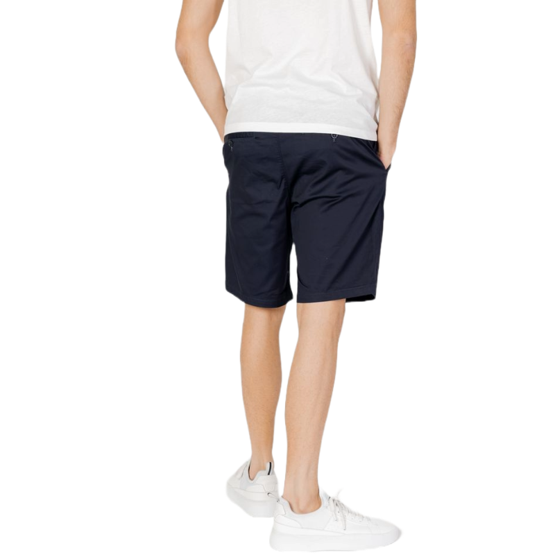 Armani Exchange Blue Cotton Shorts for Effortless Elegance