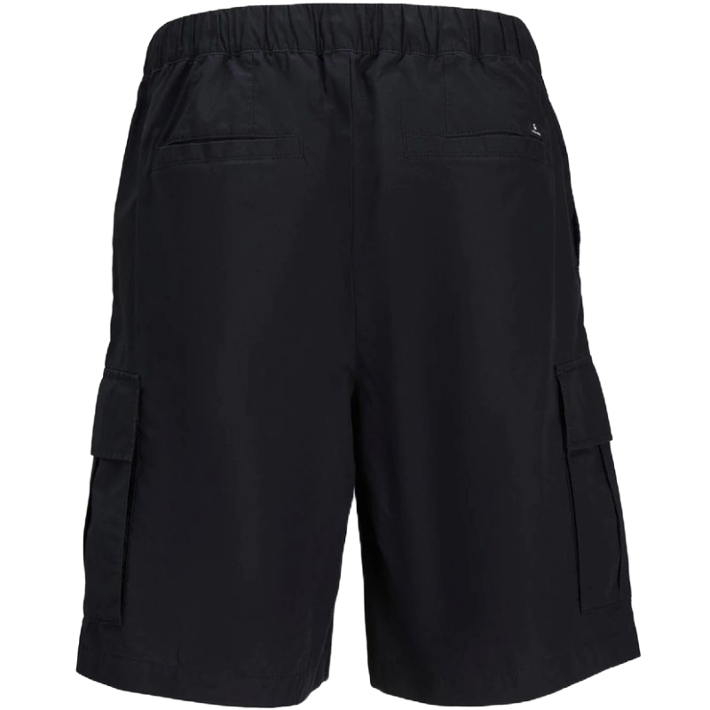 Jack & Jones Black Cotton Shorts for Effortless Elegance