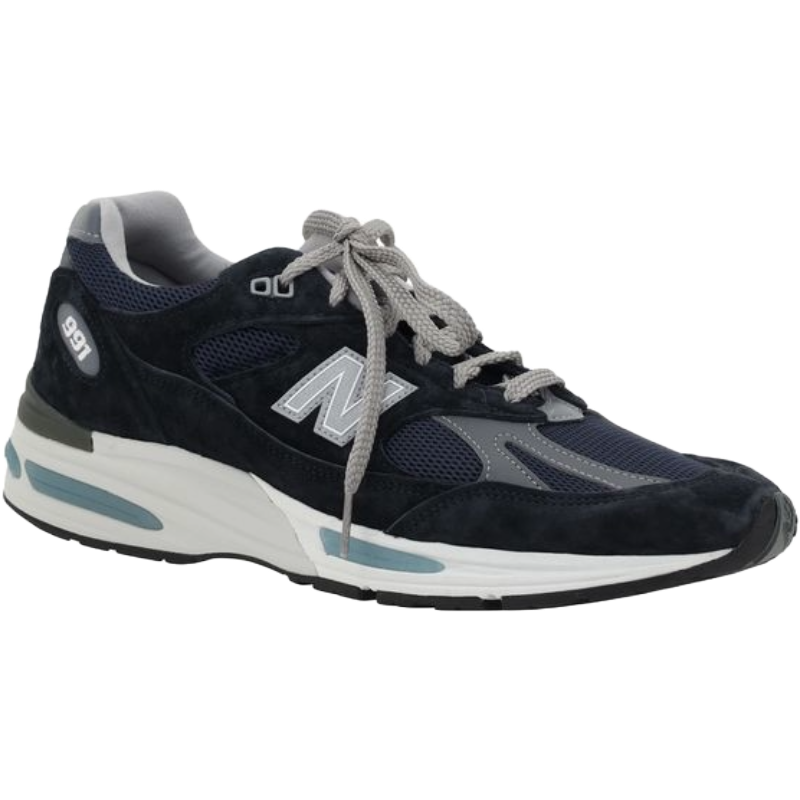 New Balance Grey Suede 991V2 Sneakers: Timeless Elegance Redefined
