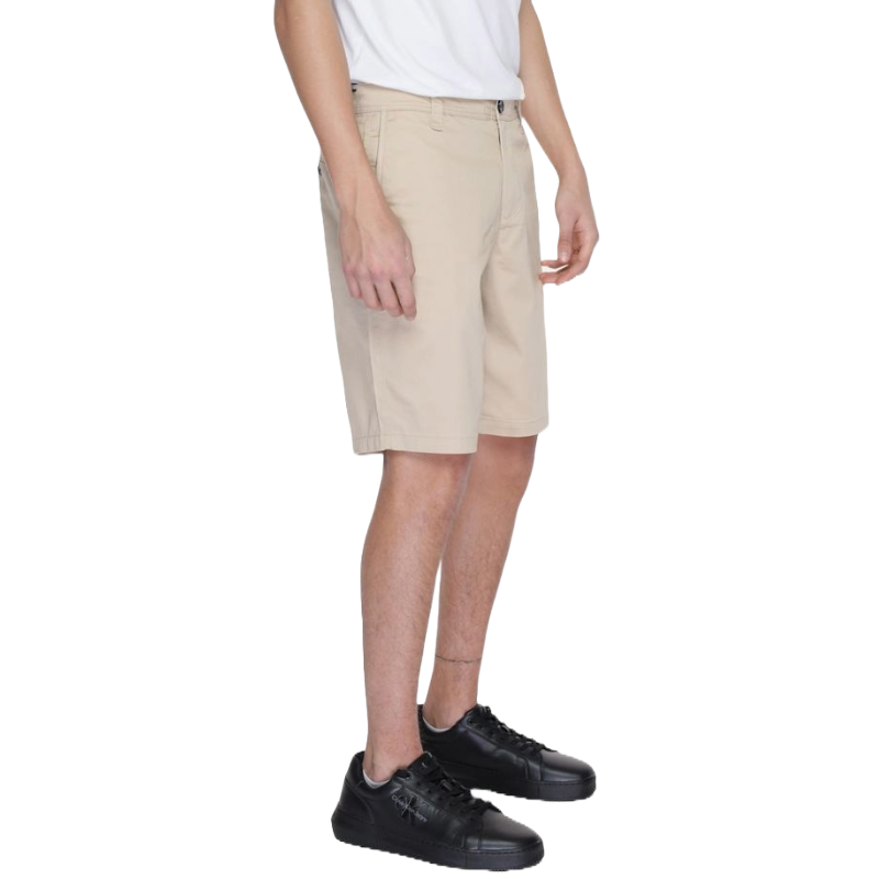 Armani Exchange Beige Cotton Shorts for Elevated Style