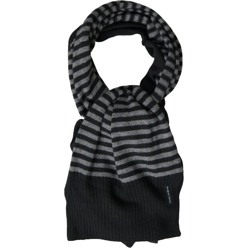 Dolce & Gabbana Black Wool Blend Scarf
