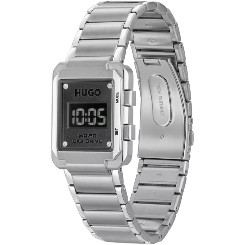 Hugo Boss Silver Stainless Steel Watch for Sophisticated Style
