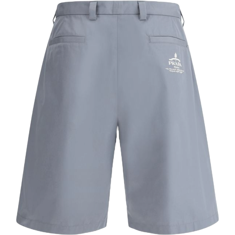 Prada Navy Cotton Shorts: Effortless Luxury for Elevated Summer Style