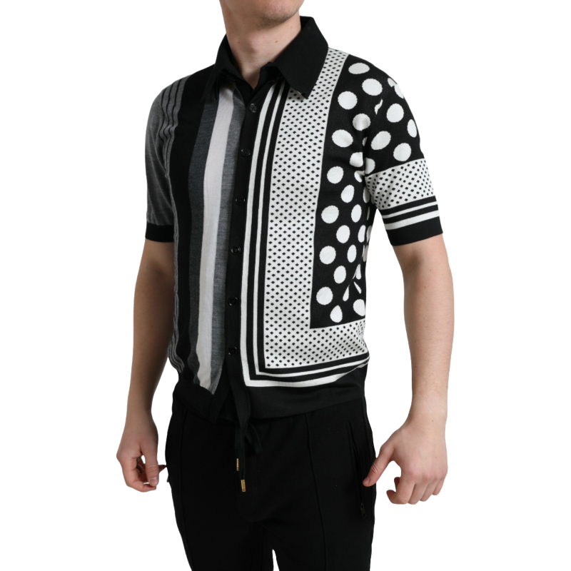 Dolce & Gabbana Grey Silk Blend Cardigan