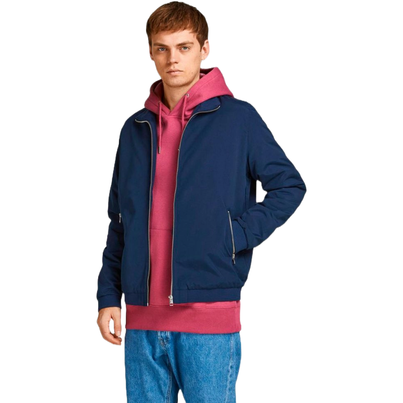 Jack & Jones Blue Cotton Smart Casual Jacket
