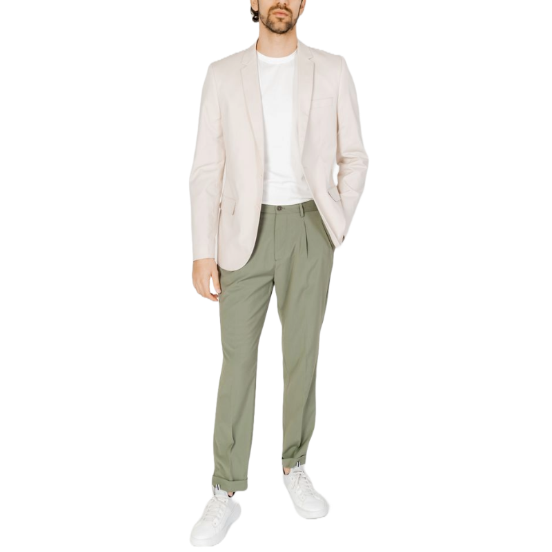 Burberry Cream Cotton Blazer for Timeless Sophistication