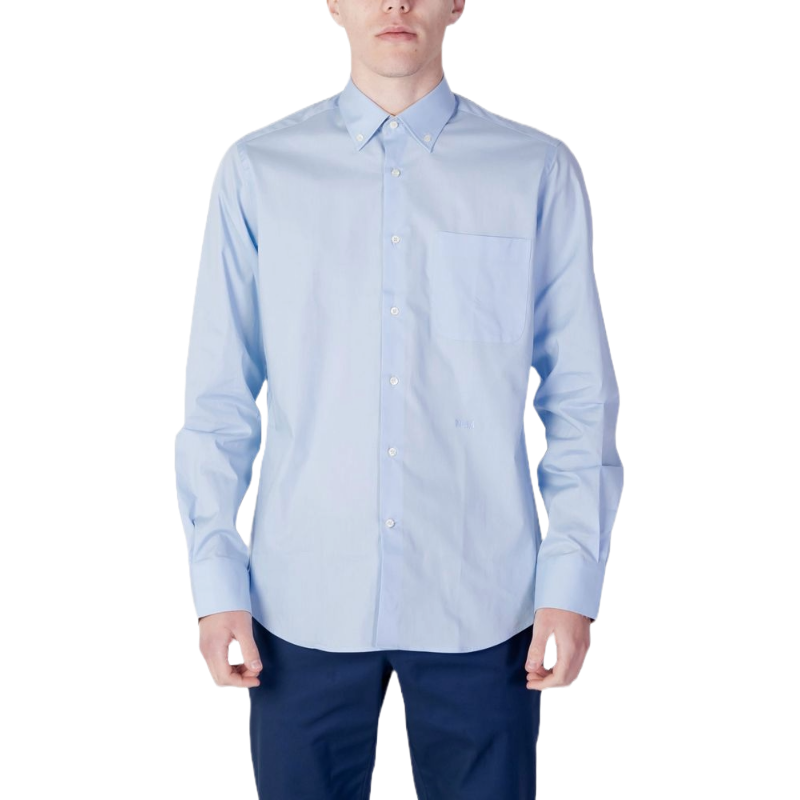 Alviero Martini Blue Cotton Shirt for Effortless Elegance