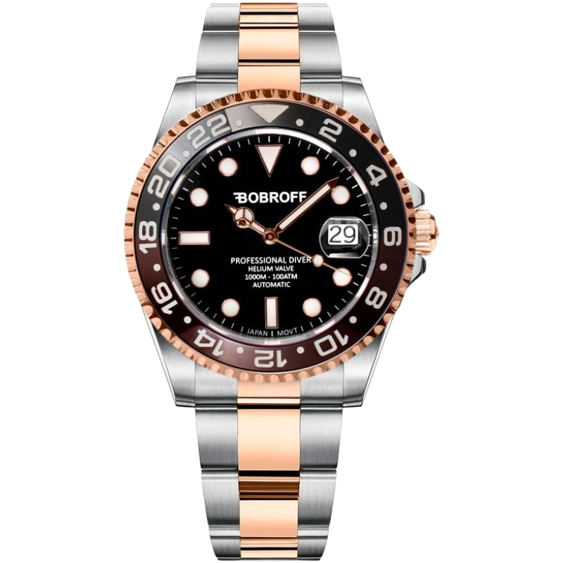 Bobroff Silver Stainless Steel Watch - Timeless Elegance