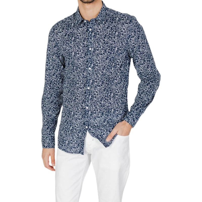 Antony Morato Blue Cotton Shirt for Elevated Style