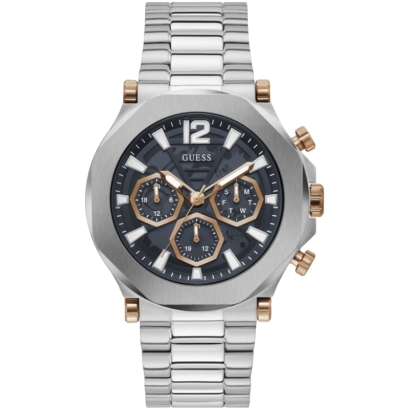 Guess Gray Stainless Steel Watch for Timeless Elegance