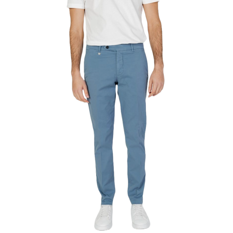 Antony Morato Blue Cotton Chinos for Elevated Elegance