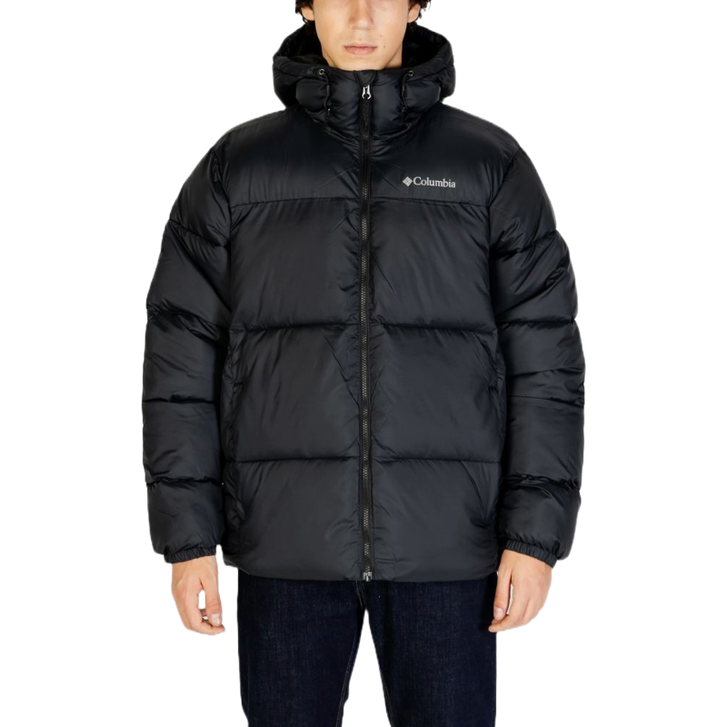 Columbia Black Nylon Puffer Jacket for Elevated Winter Style