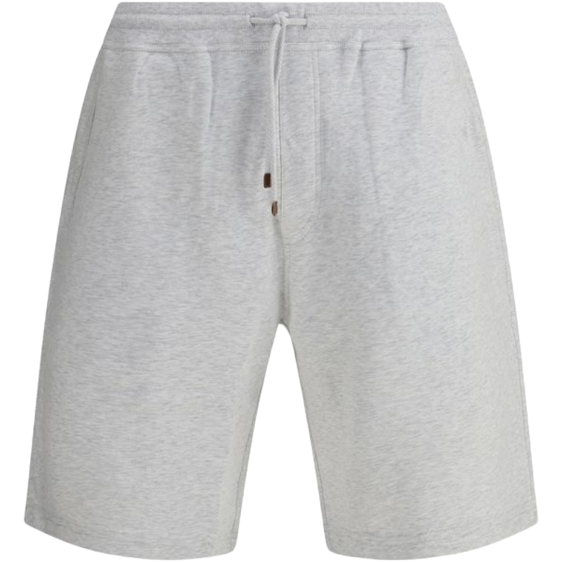 Brunello Cucinelli Grey Cotton Tracksuit Shorts